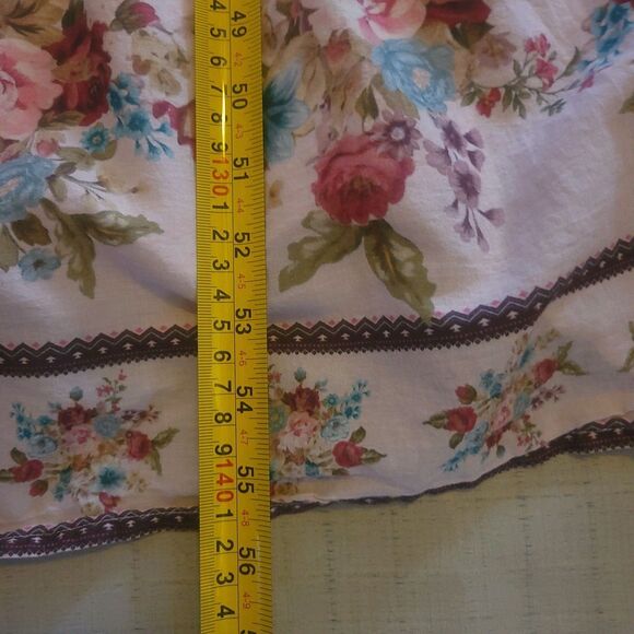 Anthropologie The Somerset Puff-Sleeve Maxi Dress Lg Peasant Boho Cottagecore - Picture 12 of 15